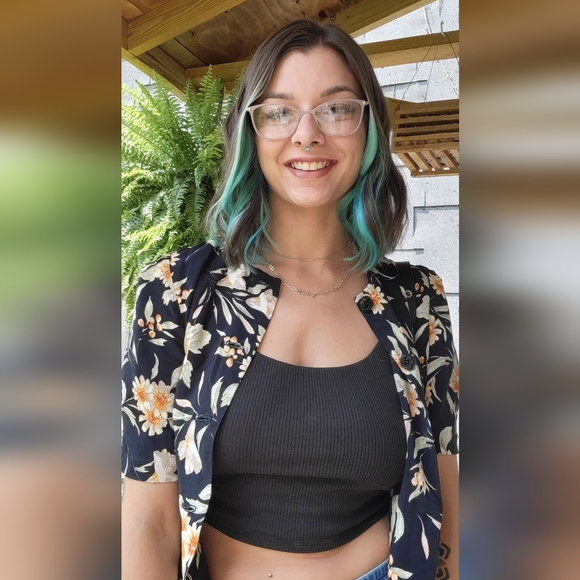 Mareen Petite 6 Vintage Blouse - Short Sleeve - Picture 2 of 6